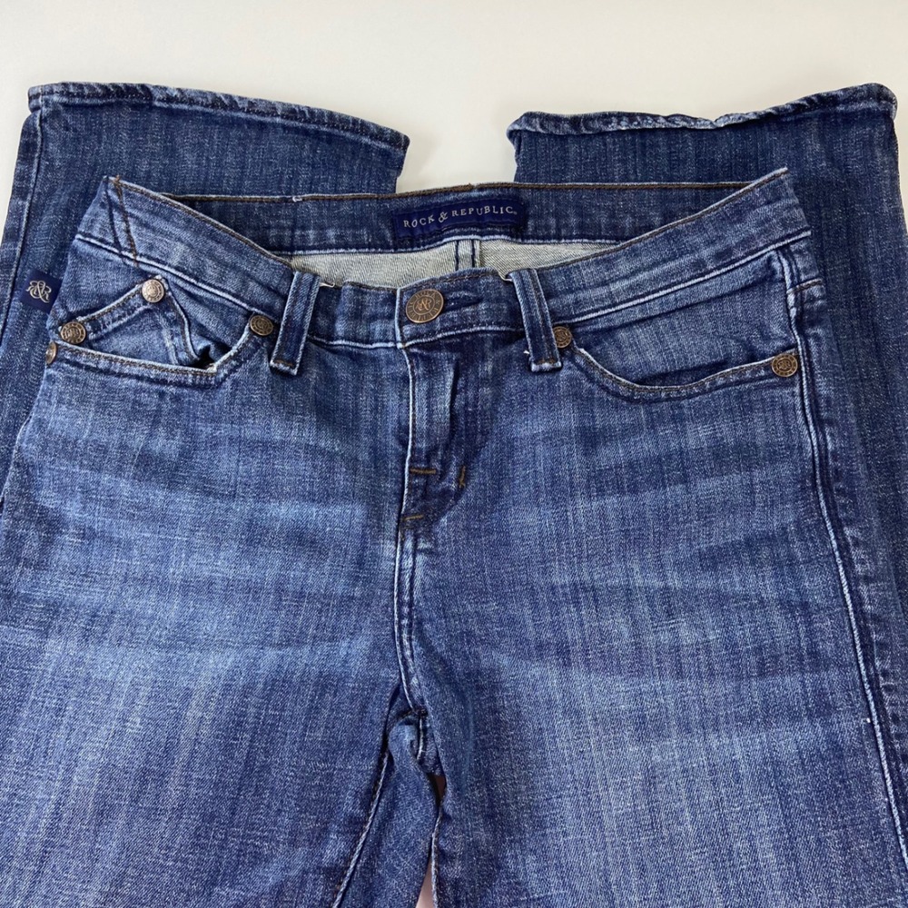 Rock & Republic Womens Jeans‎ Bootcut Denim Medium Wash Size 6 Mid Rise